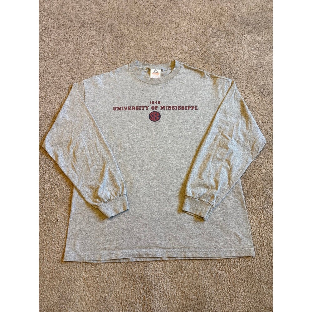 Ole Miss Rebels Long Alstyle Apparel Men’s Long Sleeve T-Shirt Size XL